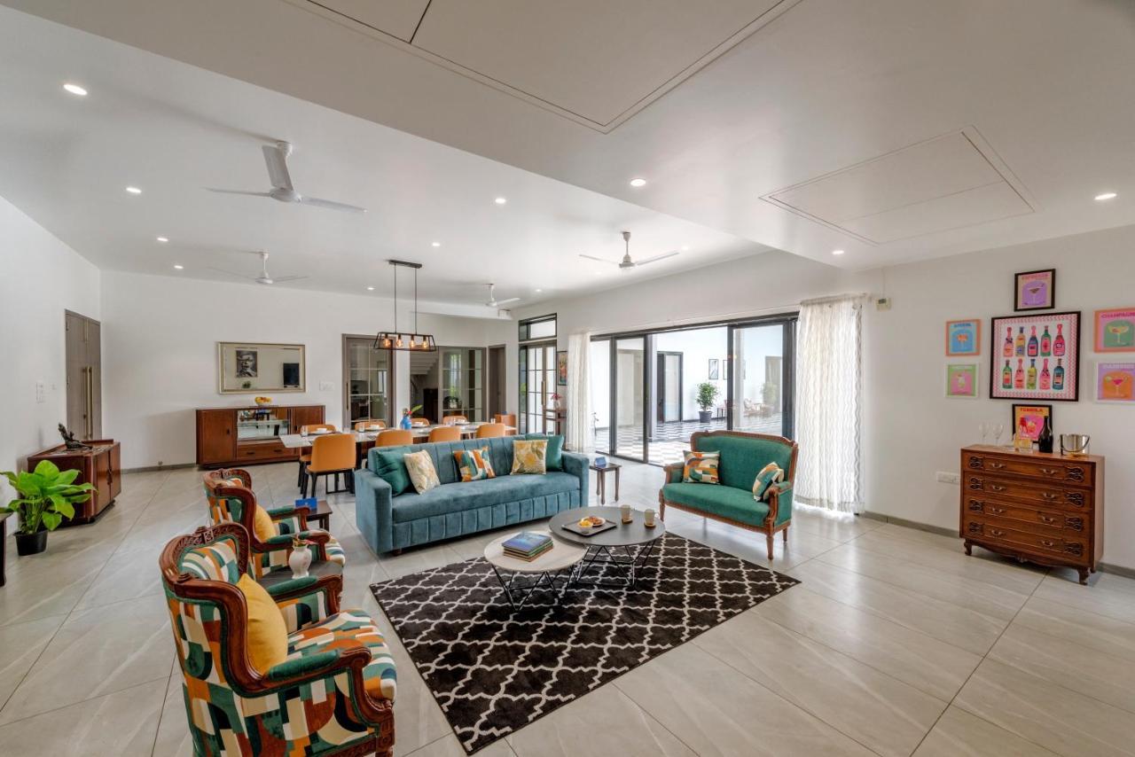 Saffronstays Mayfair Gardens 4 Bedroom Petfriendly Pool Villa آليباغ المظهر الخارجي الصورة