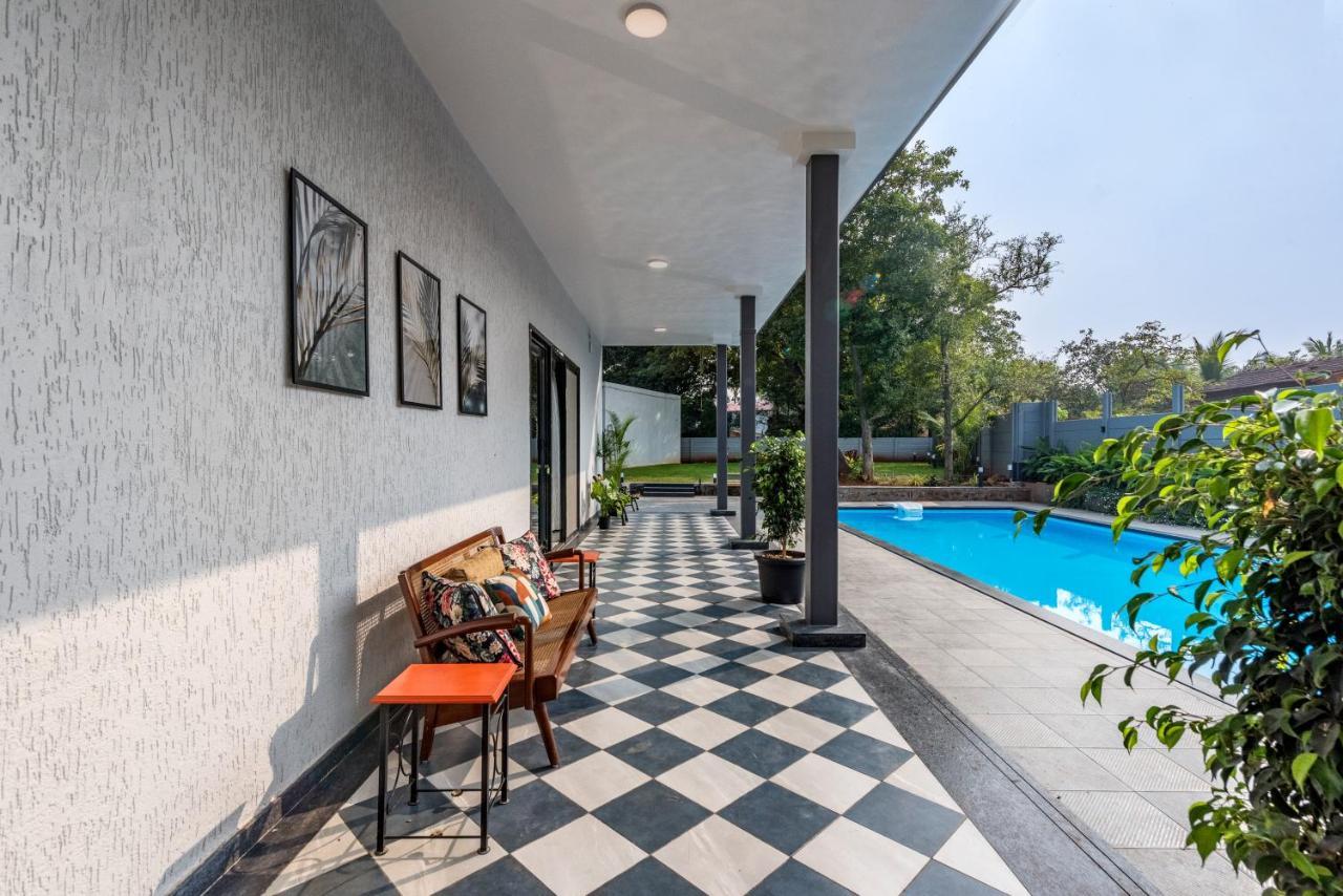 Saffronstays Mayfair Gardens 4 Bedroom Petfriendly Pool Villa آليباغ المظهر الخارجي الصورة
