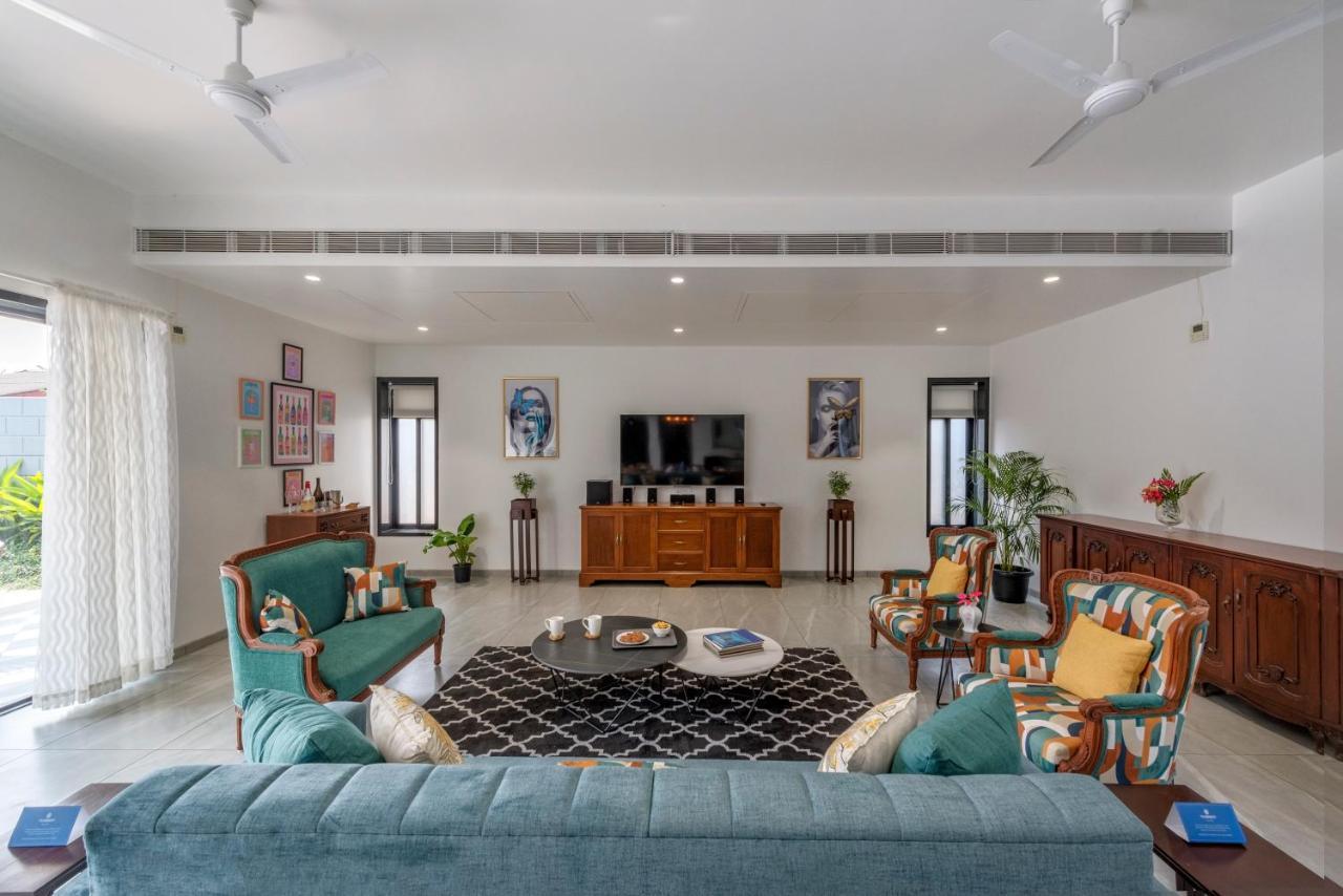 Saffronstays Mayfair Gardens 4 Bedroom Petfriendly Pool Villa آليباغ المظهر الخارجي الصورة