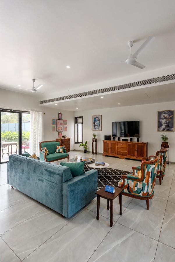 Saffronstays Mayfair Gardens 4 Bedroom Petfriendly Pool Villa آليباغ المظهر الخارجي الصورة